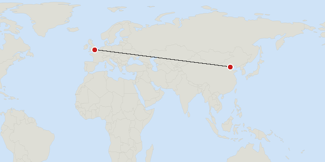 London → Beijing