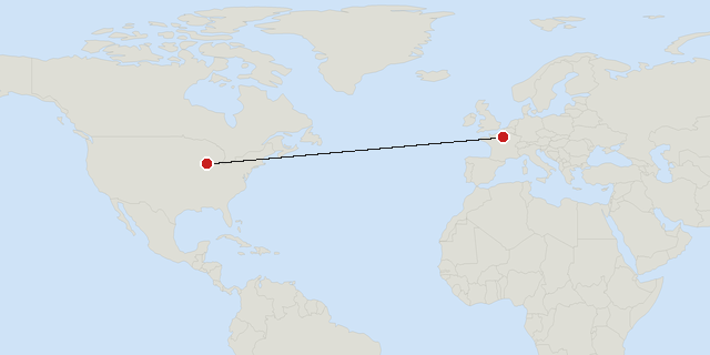 Paris → Chicago
